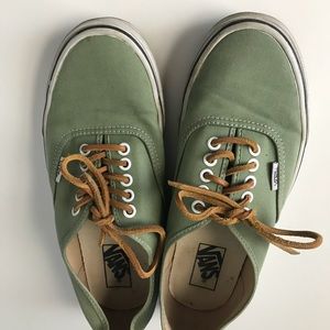 Canvas green vans